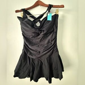 Summer Mae Maternity Black Women's One-Piece Swimsuit bathing suit new with tags